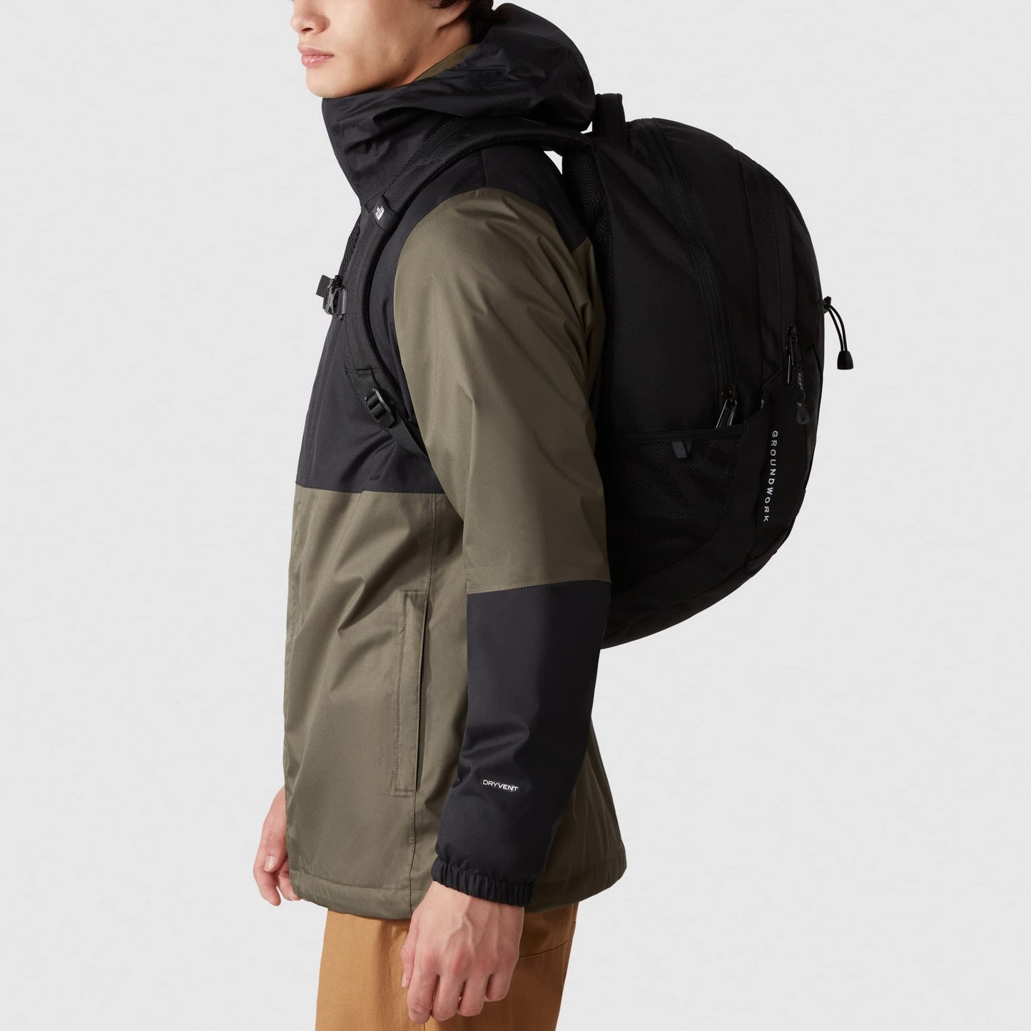 THE NORTH FACE - Groundwork Backpack - with Laptop Sleeve Padded Back Panel - Reflective Backpack for School and Work - TNF Black, 30L