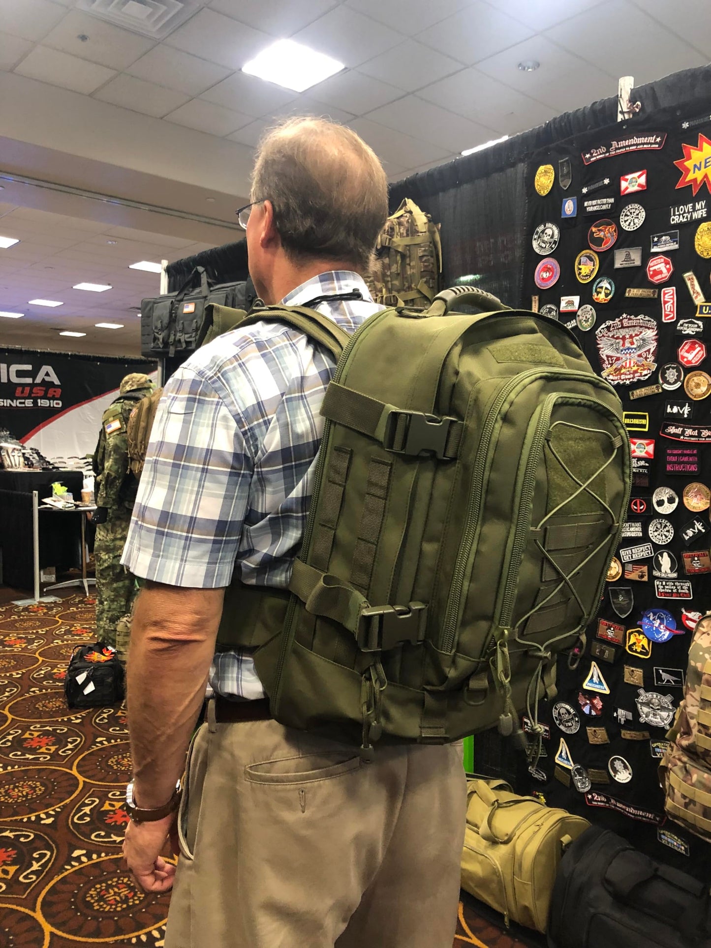 ZSearARMY Large Tactical Backpack for Men - Military Backpack with DIY System for Travel, Camping, & Hiking