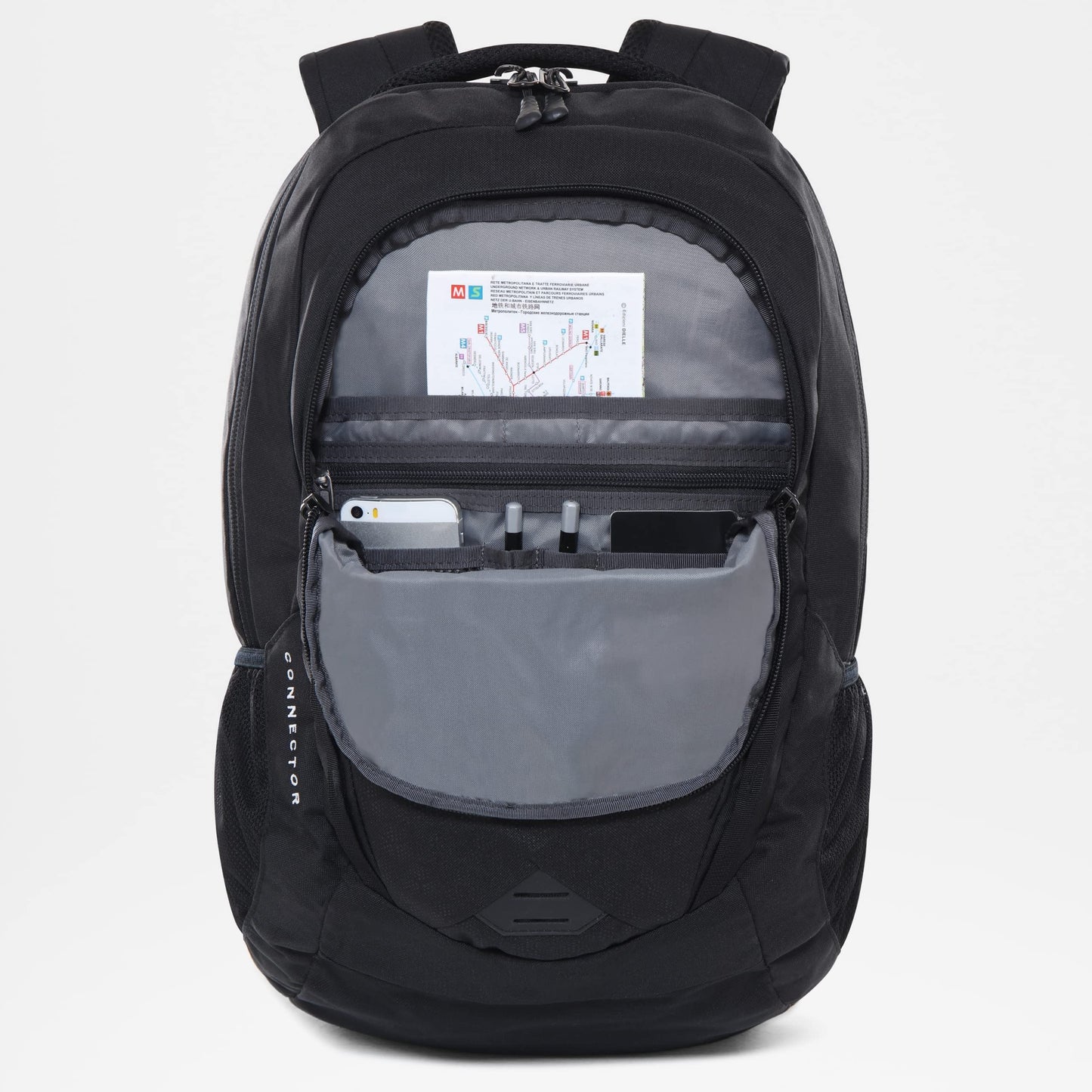 THE NORTH FACE - Connector Unisex Backpack - Backpack with Laptop Sleeve & Padded Back Panel for School, Work or Travel - TNF Black