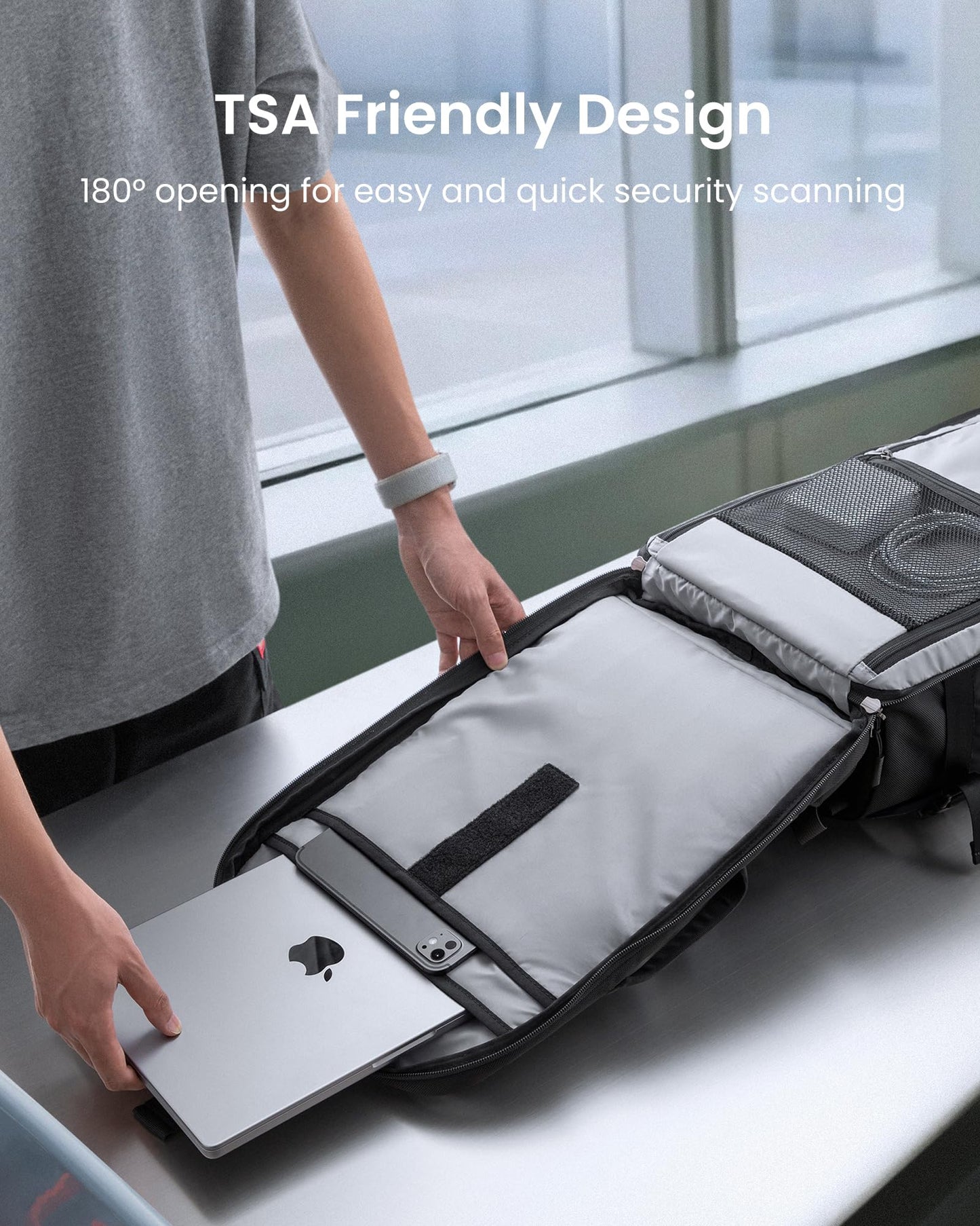 tomtoc 28L Travel Backpack - TSA-Friendly & Flight-Approved Carry-On