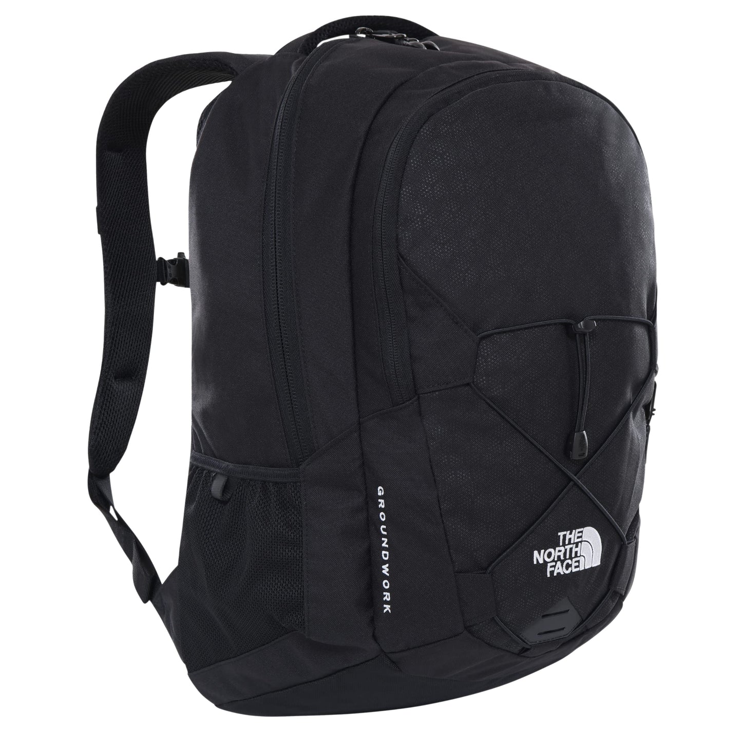 THE NORTH FACE - Groundwork Backpack - with Laptop Sleeve Padded Back Panel - Reflective Backpack for School and Work - TNF Black, 30L