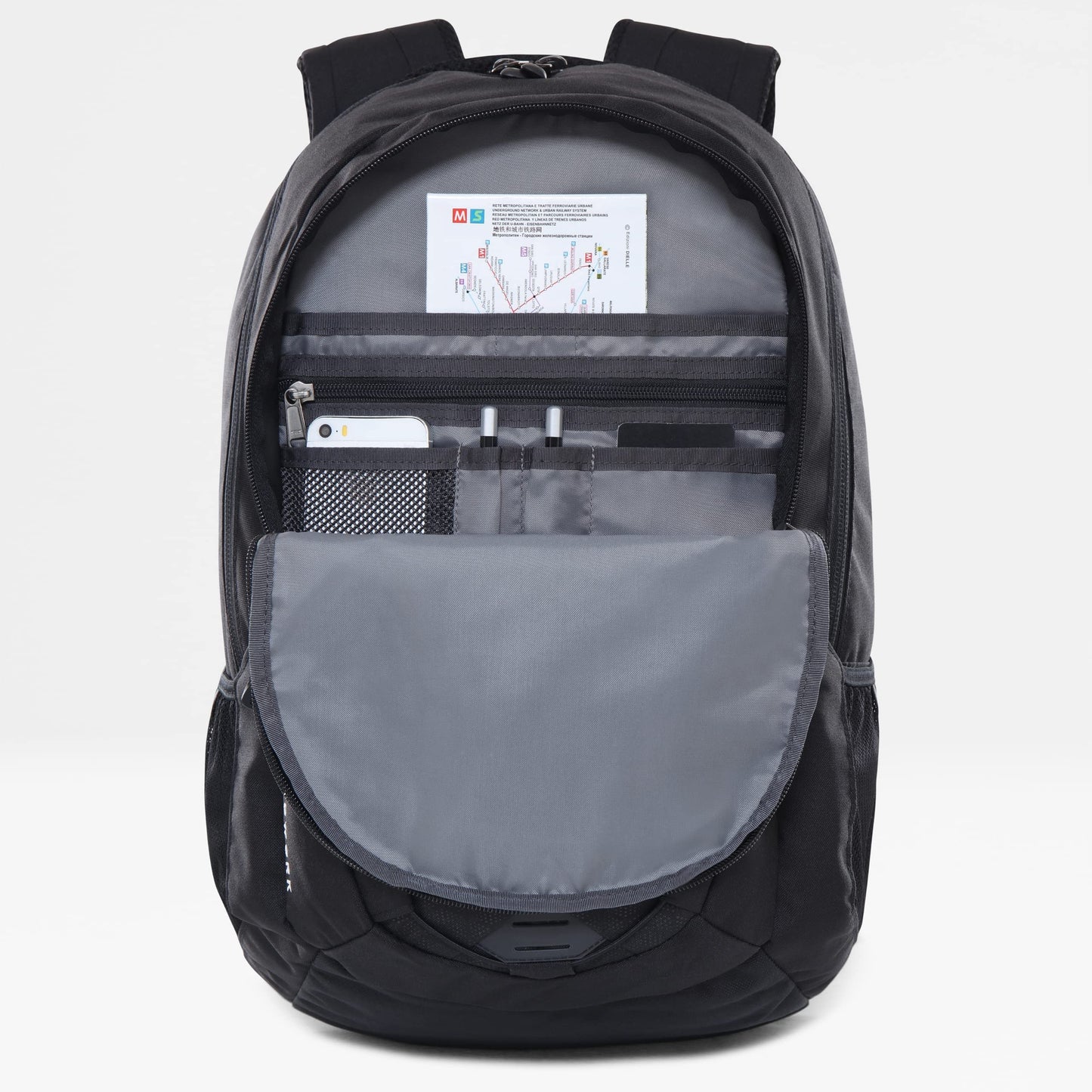 THE NORTH FACE - Groundwork Backpack - with Laptop Sleeve Padded Back Panel - Reflective Backpack for School and Work - TNF Black, 30L