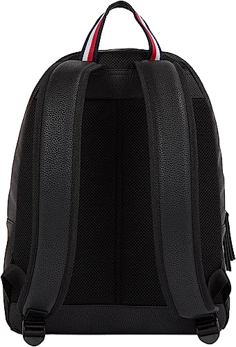 Tommy Hilfiger Men’s Essential PU Hand Luggage Backpack, Black (Black), One Size