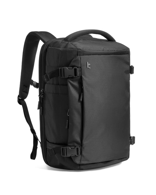 tomtoc Travel Backpack 40L, TSA Friendly Flight Approved Carry on Luggage Hand Water-resistant Lightweight Business Rucksack, Durable Large Weekender Bag Daypack Fits 17.3 Inch Laptop